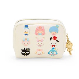 Sanrio 664618 Pouch (You'll Love More), Sanrio Characters, Approx. Width 5.1 x Depth 2.4 x Height 3.9 inches (13 x 6 x 10 cm), Polyester, Cotton