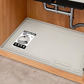 Experimenta la confort con Aisslro: Producto diseñado para Máxima protección impermeable y a prueba de aceite: esta alfombrilla debajo del fregadero de 22 x 19 pulgadas.