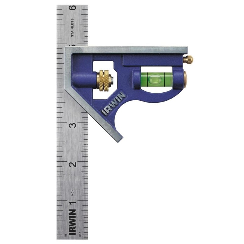 IRWIN Tools Escuadra combinada, cuerpo metálico, 6" (15 cm) (1794468)