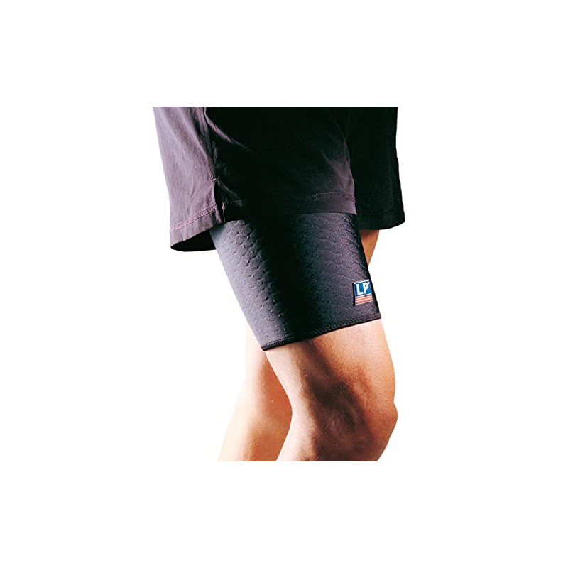 LP Support 705CA Oberschenkelbandage - Kompressions-Bandage, Größe:L, Farbe:schwarz