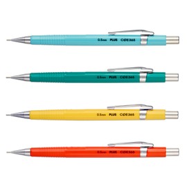 Plus COE365 0.5mm Mechanical Pencil P204 4 Assorted Colors PE-205-E 41-253 x 4