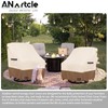 ANartcle Outdoor Swivel Lounge Chair Cover 2 Pack,600D Waterproof Heavy