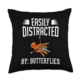 Balisong Flipping Gift Butterfly Knife Training Throw Pillow