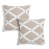 HAMUR Decorative Throw Pillow Covers 22x22 Set of 2, Soft