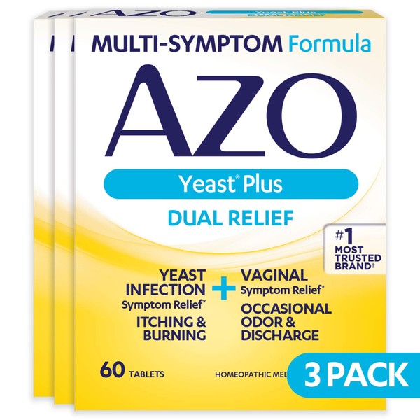 AZO Plus, from #1 Most Trusted Brand, 60 Tablets - 3 Pack, 180 total tablets