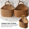 Healvian Hanging Basket for Kitchen Ginger and Garlic Organizer Woven