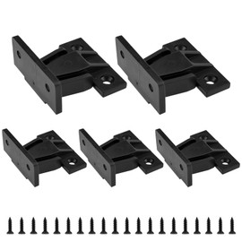 ZDRU 5Pcs Plastic Quick Fitting Furniture Panel Joint Bracket, Push-On Clips Corner Buckle, Fast Installation with 20Pcs Screws for Cabinet, Wardrobe, Mounting Roman Column Connection