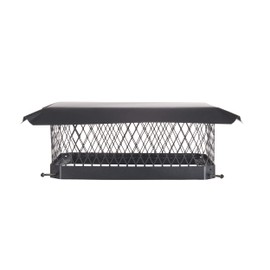 Shelter 13" x 18" Single Flue Bolt-On Chimney Cap, Fully Assembled, Galvanized Steel