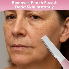 Skinharbor Sonic Dermaplane Razor for Women Face,Women’S Facial Exfoliation & Peach Fuzz Hair Removal System,Anti-Aging–3 Speeds–8 Dermaplaning Blades–Rechargeable,Sonic Dermaplaning Tool