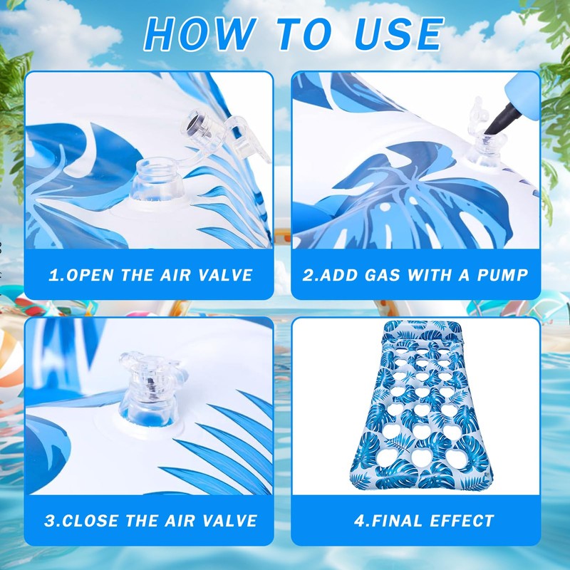 Inflatable Air Mattress Pool, Water Air Mattress, Adult Pool Inflatable
