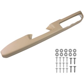 Front Driver Side Door Armrest Handle Compatible with 2010-2014 Chevy Avalanche Silverado Suburban & GMC Sierra Yukon, Front Left Side Door Arm Rest with Door Release Handle, Tan, Replace for 80995