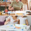 Mircube 6Pcs Plastic Paint Brush Storage Box,13 Inch Clear Paint