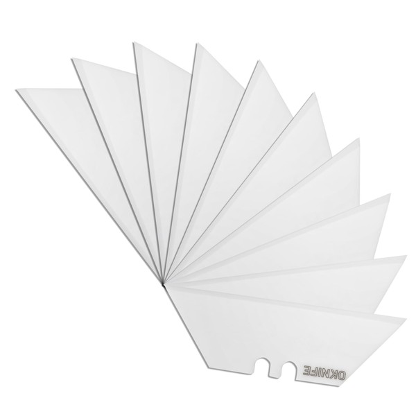 OKNIFE OKNIFE Ceramic Utility Knife Blades, 10-Pack - Compatible with