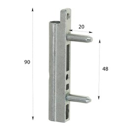 Winkhaus autoPilot repair hinge kit for PVC windows (1996-2006) with Ante Bellum® mounting material (bottom)