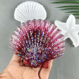 Moldes de silicona de estrella de mar en 3D Moldes de resina de animales marinos Molde de estrella de mar de concha de resina Epoxy para hacer moldes de fundición de manualidades para regalos Adornos