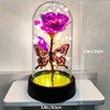 Glass Rose in Glass Dome, Light Up Flower, Eternal Roses