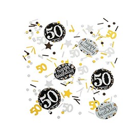 50th Sparkling Celebration Confetti for Birthday - Party Supplies