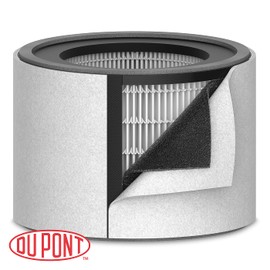 Leitz Trusens Replacement Dupont Filter 3-in-1 Drum for TruSens Z-2000 Air Purifier, Silver/Black