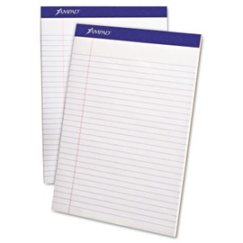 Ampad 20320 Perforated Pad, Legal Rule, 50 Sheets/Pad, 8-1/2-Inch x11-3/4-Inch,WE