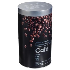 5five Metal Coffee Tin 500 g Black Edition Black
