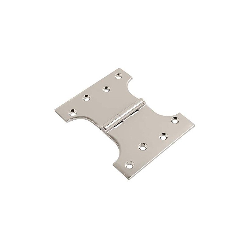Lunn Hardware Chrome Parliament Hinge 5-Inch x 3-Inch x 4-Inch