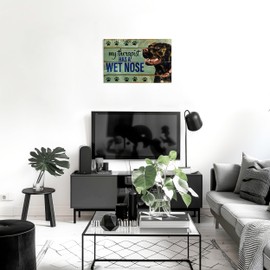 TracyArt Dog Decor Poster - My Therapist Has Wet Nose Dog Mom Gifts for Women