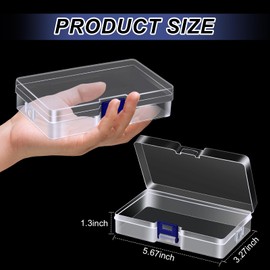 Dcocdeely 25 Pcs Plastic Crayon Box with Lid, Clear Crayon Organizer Crayon Holder Case Crayon Storage Containers for School Office Supplies Storage Organizer (25)