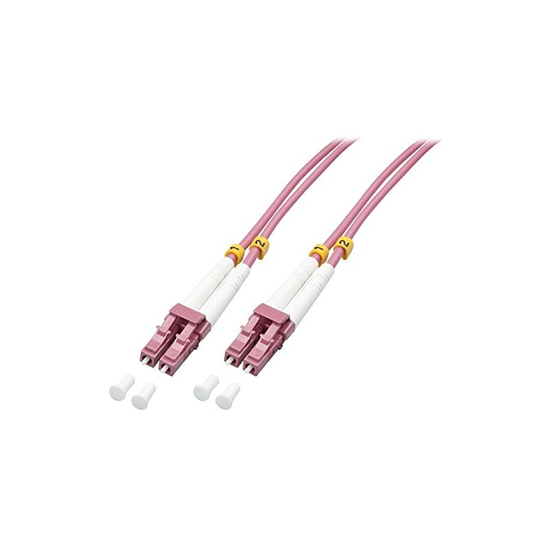 LINDY 46341 Fibre Optic Duplex Cable LC/LC OM4 2 m