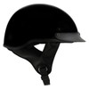 Milwaukee Helmets MPH9719DOT Momentum DOT Black Half Face Motorcycle Bikers