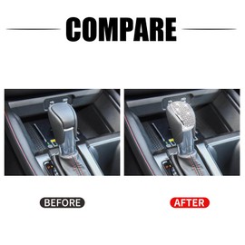 ZSJO Bling for Honda Car Accessory Gearbox Shift Cover Fit for 11th Gen Honda Accord Civic CR-V 2024. (Silver 5)
