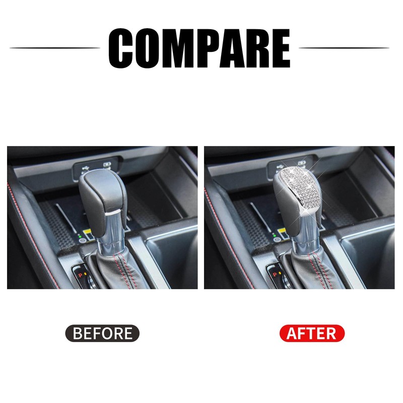 ZSJO Bling for Honda Car Accessory Gearbox Shift Cover Fit