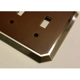 allen and roth Quad Toggle Dark Oil Rubbed Bronze Satin Nickel Finish