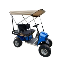 SunPro Quick Release Convertible Removable Beige Golf Cart Top for Cricket Mini Carts, Versatile Roof by Cypress Rowe Outfitters Replacement Highly Versatile Top for Cricket Golf Carts