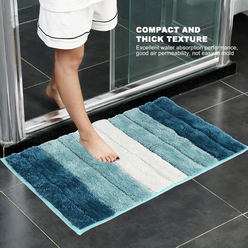 Alvinlite Bath Mats, Absorbent Bathroom Rug, Microfiber Bathroom Floor Mat,
