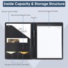 Pacific Mailer Padfolio Portfolio Leather Binder, Interview Legal Document Organizer,