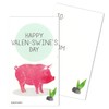 Nerdy Words Mini Pig Sheep Cow Chicken Farm Animal Valentines