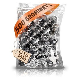 HAPDEN 3/8 Inch Grommets for Grommet Tool, 10mm Grommet Accessory Kit, 500 Sets Grommet Refill for Grommet Kit