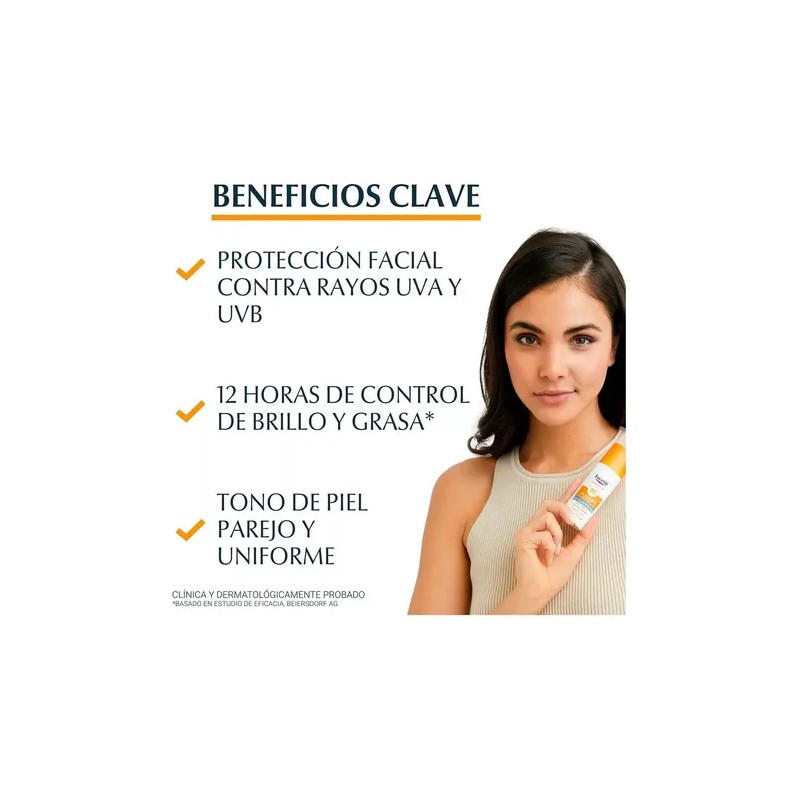 Eucerin Protector Solar Sun Control Facial Claro Fps50 50ml