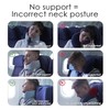 PILCAVE Travel Neck Pillows Adjustable Memory Foam Travel Pillows Chin