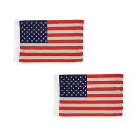 Hot Rides Motorcycle Flag 6 x 9 Or 10 x 15 Inch (6"X9", USA) 2PCS Pack
