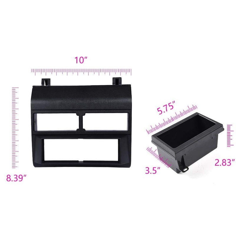LQI Car Stereo Radio Dash Kit Pocket Bezel Trim W/O