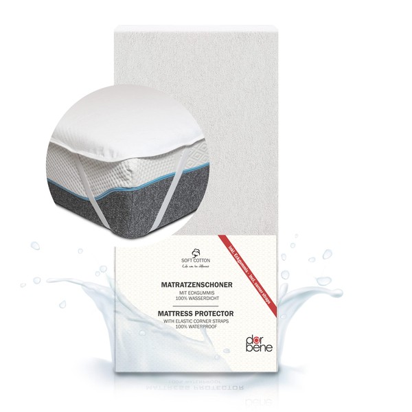 DarBene Mattress Protector 140 x 200 cm Waterproof Premium Oeko-Tex