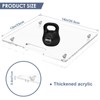 PUDASTO Appliance Sliders with Rubber Wheels, 14" x 13" Acrylic