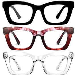 CCVOO+1.75 Stylish Reading Glasses for Women, Eyeglasses, Blue Light Readers for Women, Computer Eye Glasses, Cheaters