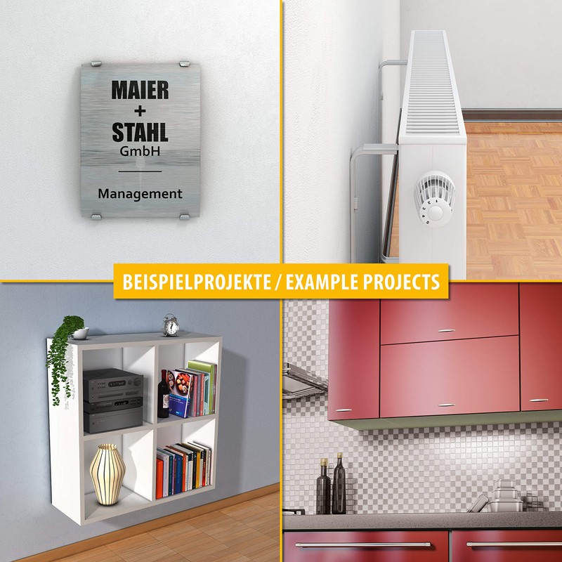 TOX 021101101 Purpose Frame Dowel Tetrafix XL, White, 8x80 mm