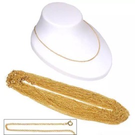 FindingKing 40 Gold Plated Necklaces Pendant Charm Chains 18" Part