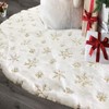 Christmas Tree Skirt 36 Inches White,Christmas Tree Decorations Faux Fur