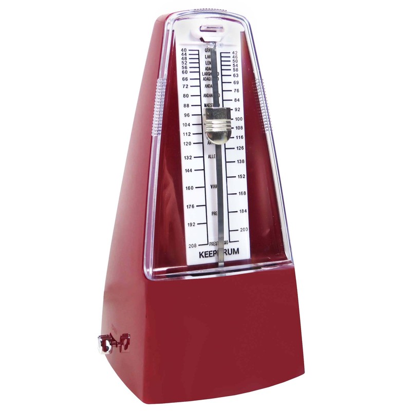 keepdrum GMPL RD Mechanical Metronome with Bell Clock Wind Up
