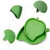 Hi.FANCY Leaf-Shaped Plastic Reptile Feeding Dish, 2 Sizes, Easy to