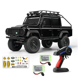 Dodoore RC Truck 1/18 RC Rock Crawler, MN-111 4x4 Off Road RC Crawler, 2.4GHz Remote Control Car, All Terrain RC Climbing Car with LED Lights and 2 Batteries for Kids and Adults (Black)